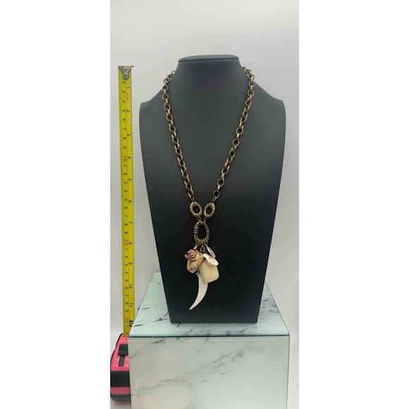 Bronze Tone Boho Peaceful Nature Good Luck Charm Necklace - Picture 4 of 5